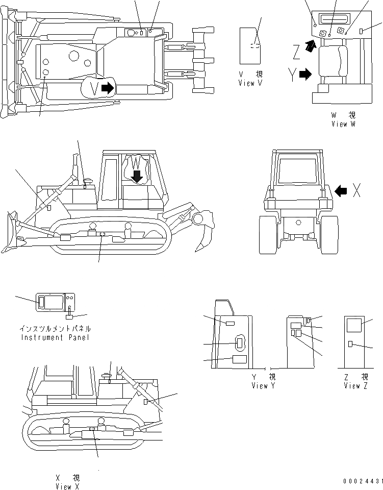 Схема запчастей Komatsu D85A-21 - МАРКИРОВКА (РОССИЯ И АНГЛ.)(№777-) МАРКИРОВКА