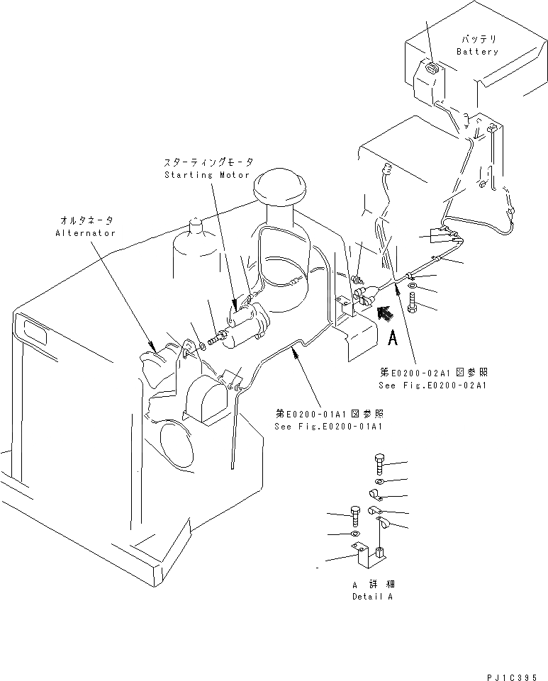 Схема запчастей Komatsu D85C-21-A - WIRE СОЕДИН-Е ЭЛЕКТРИКА