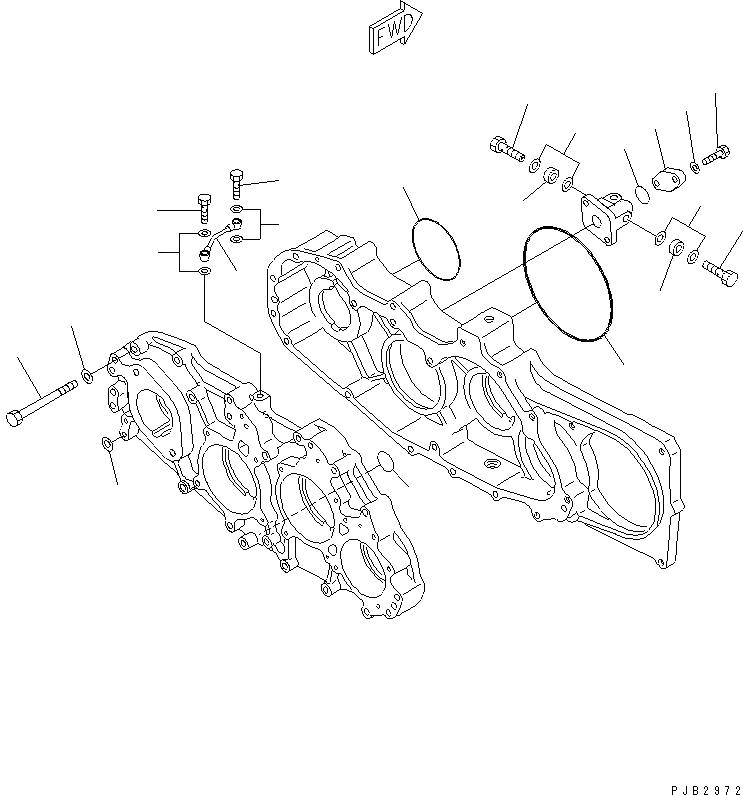 Схема запчастей Komatsu D85C-21-A - МЕХ-М ОТБОРА МОЩНОСТИ (/) СИЛОВАЯ ПЕРЕДАЧА И КОНЕЧНАЯ ПЕРЕДАЧА