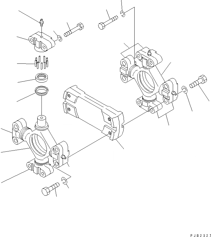 Схема запчастей Komatsu D85C-21-A - КРЕСТОВИНА СИЛОВАЯ ПЕРЕДАЧА И КОНЕЧНАЯ ПЕРЕДАЧА