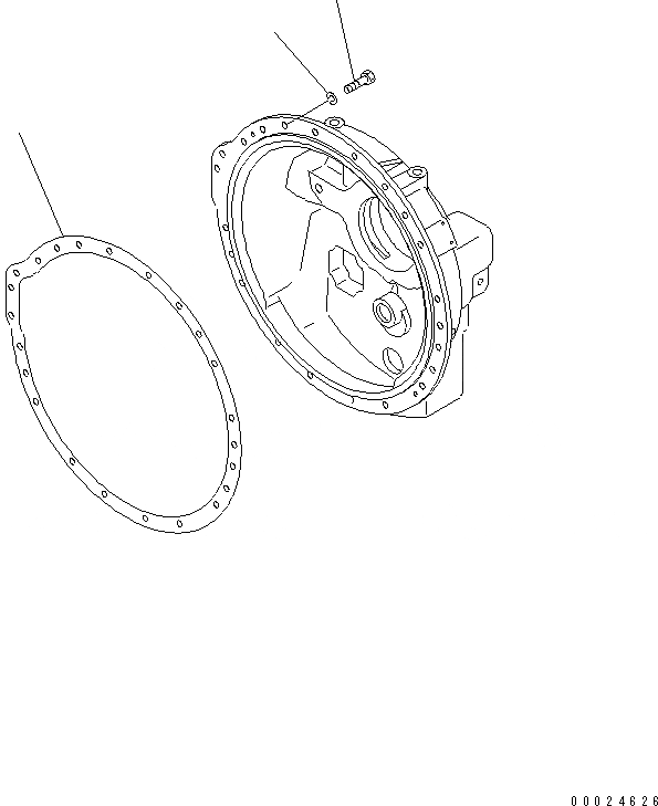 Схема запчастей Komatsu D85C-21-A - ГИДРОТРАНСФОРМАТОР БЛОК СИЛОВАЯ ПЕРЕДАЧА И КОНЕЧНАЯ ПЕРЕДАЧА
