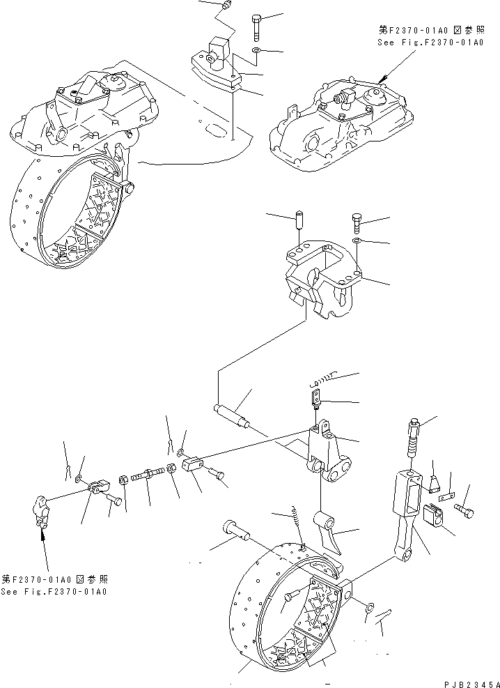 Схема запчастей Komatsu D85C-21-A - ТОРМОЗНАЯ ЛЕНТА И МЕХАНИЗМ СИЛОВАЯ ПЕРЕДАЧА И КОНЕЧНАЯ ПЕРЕДАЧА