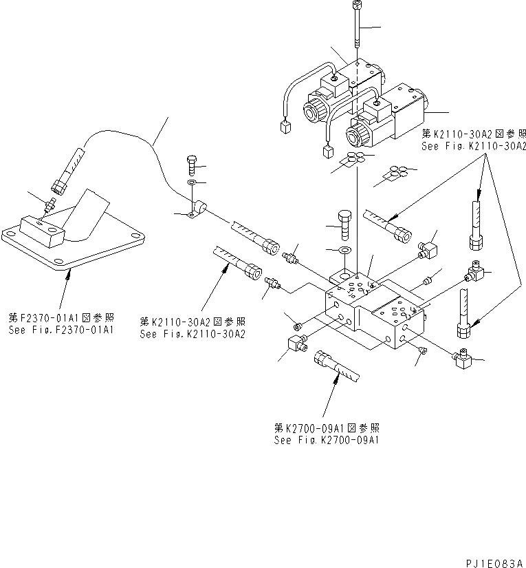 Схема запчастей Komatsu D85C-21-A - СОЛЕНОИДНЫЙ КЛАПАН (С ЛЕБЕДКА ПРЕДОХРАНИТЕЛЬН. БЛОК)(№7-) СИЛОВАЯ ПЕРЕДАЧА И КОНЕЧНАЯ ПЕРЕДАЧА