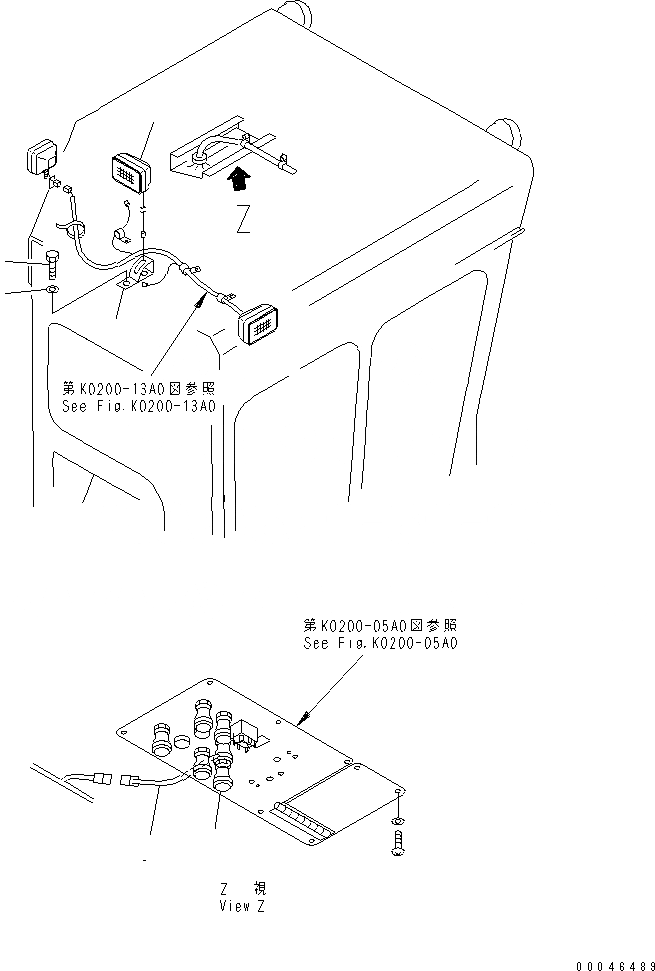 Схема запчастей Komatsu D85C-21-A - КАБИНА (ПРОТИВОТУМАНН. ФАРЫ)(№778-) КАБИНА ОПЕРАТОРА И СИСТЕМА УПРАВЛЕНИЯ