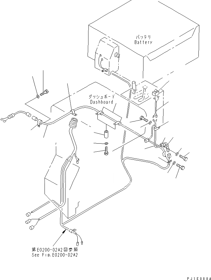 Схема запчастей Komatsu D85C-21-A - ЗАДН. КАБЕЛЬ (С ЛЕБЕДКА ПРЕДОХРАНИТЕЛЬН. БЛОК)(№7-) КАБИНА ОПЕРАТОРА И СИСТЕМА УПРАВЛЕНИЯ