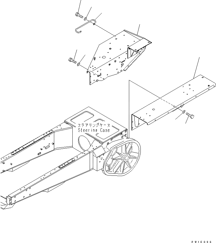 Схема запчастей Komatsu D85C-21-A - КРЫЛО (С COMBUSTIBLE ОБОГРЕВАТЕЛЬ.) (С ЛЕБЕДКА ПРЕДОХРАНИТЕЛЬН. БЛОК)(№7-) ЧАСТИ КОРПУСА