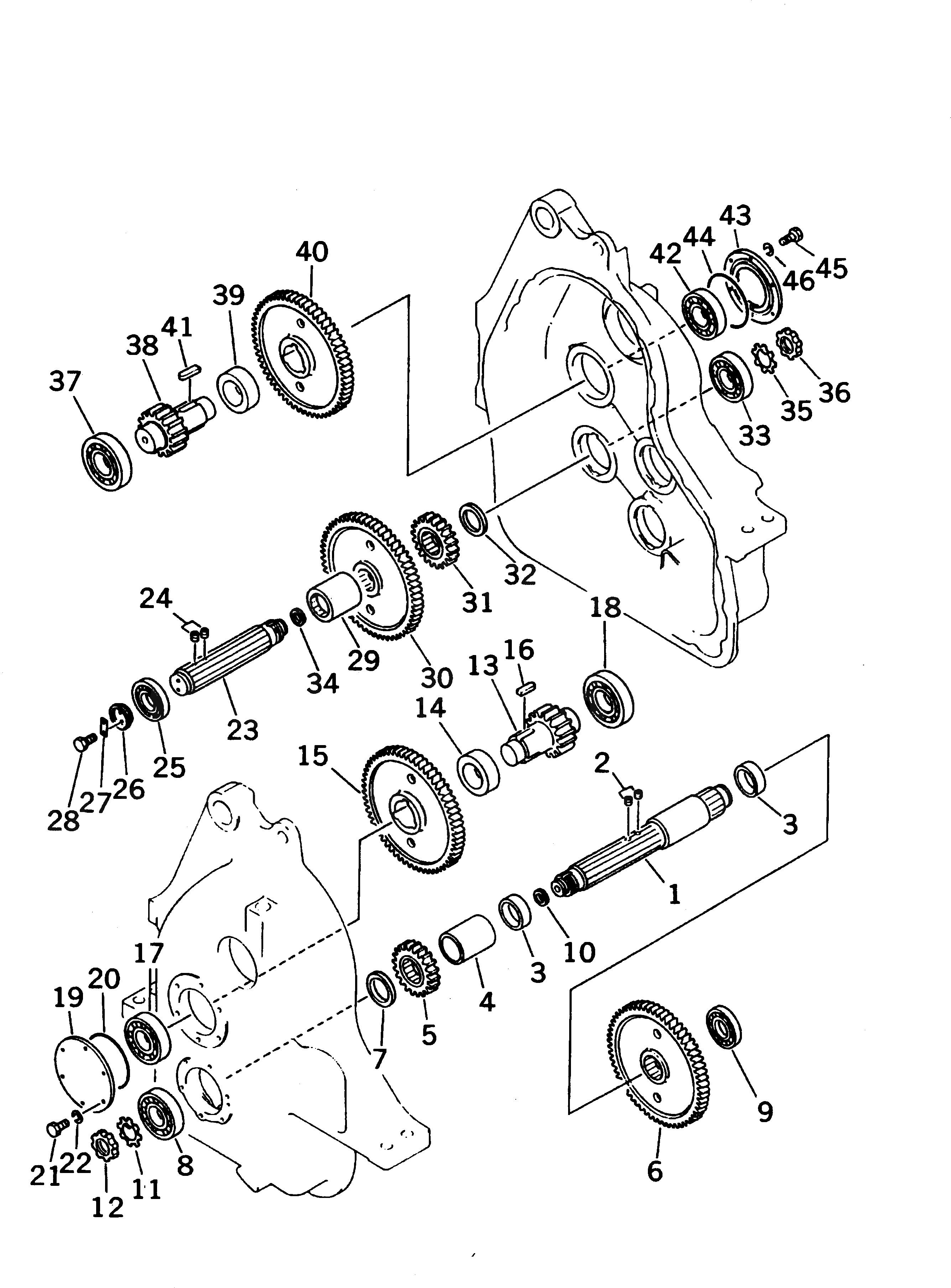 Схема запчастей Komatsu D85C-21-A - ЛЕБЕДКА (TH И TH ВАЛ) РАБОЧЕЕ ОБОРУДОВАНИЕ CONTOROL СИСТЕМА