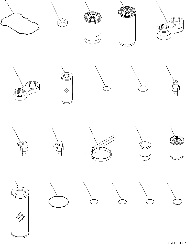 Схема запчастей Komatsu D85C-21-A - ЗАП. ЧАСТИ АКСЕССУАРЫ