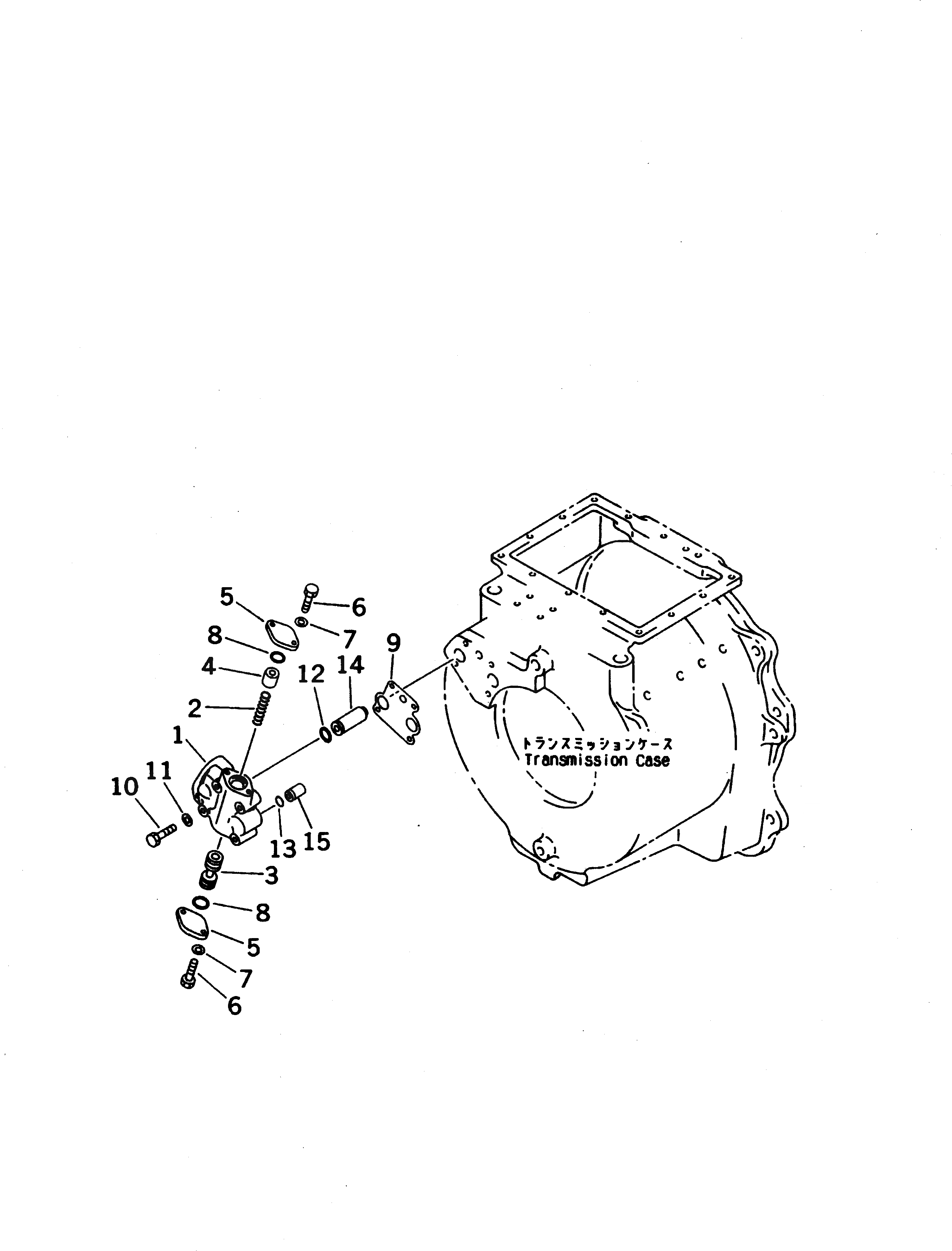 Схема запчастей Komatsu D85C-21 - ТРАНСМИССИЯ СМАЗЫВ. КЛАПАН СИЛОВАЯ ПЕРЕДАЧА И КОНЕЧНАЯ ПЕРЕДАЧА
