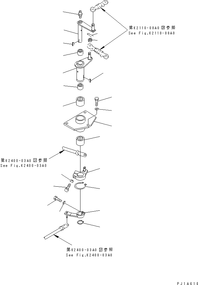Схема запчастей Komatsu D85C-21 - РЫЧАГ УПРАВЛ-Я ТРАНСМИССИЕЙ (/) КАБИНА ОПЕРАТОРА И СИСТЕМА УПРАВЛЕНИЯ