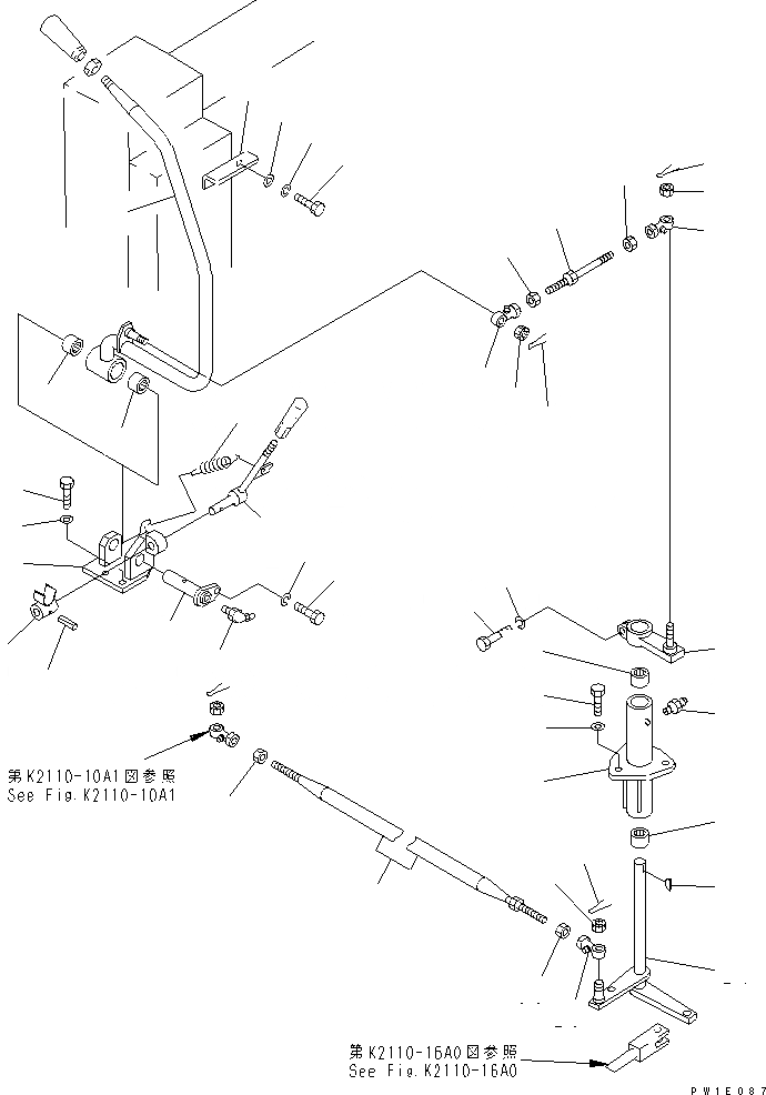 Схема запчастей Komatsu D85C-21 - РЫЧАГ УПРАВЛ-Я СТРЕЛОЙ (БЕЗОПАСН. REGULATION ДЛЯ СНГ)(№79-) КАБИНА ОПЕРАТОРА И СИСТЕМА УПРАВЛЕНИЯ