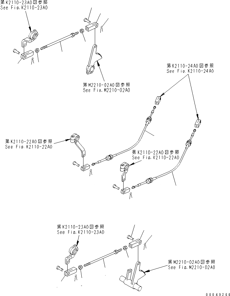 Схема запчастей Komatsu D85C-21 - УПРАВЛ-Е ТОРМОЗОМ МЕХАНИЗМ(№78-) КАБИНА ОПЕРАТОРА И СИСТЕМА УПРАВЛЕНИЯ