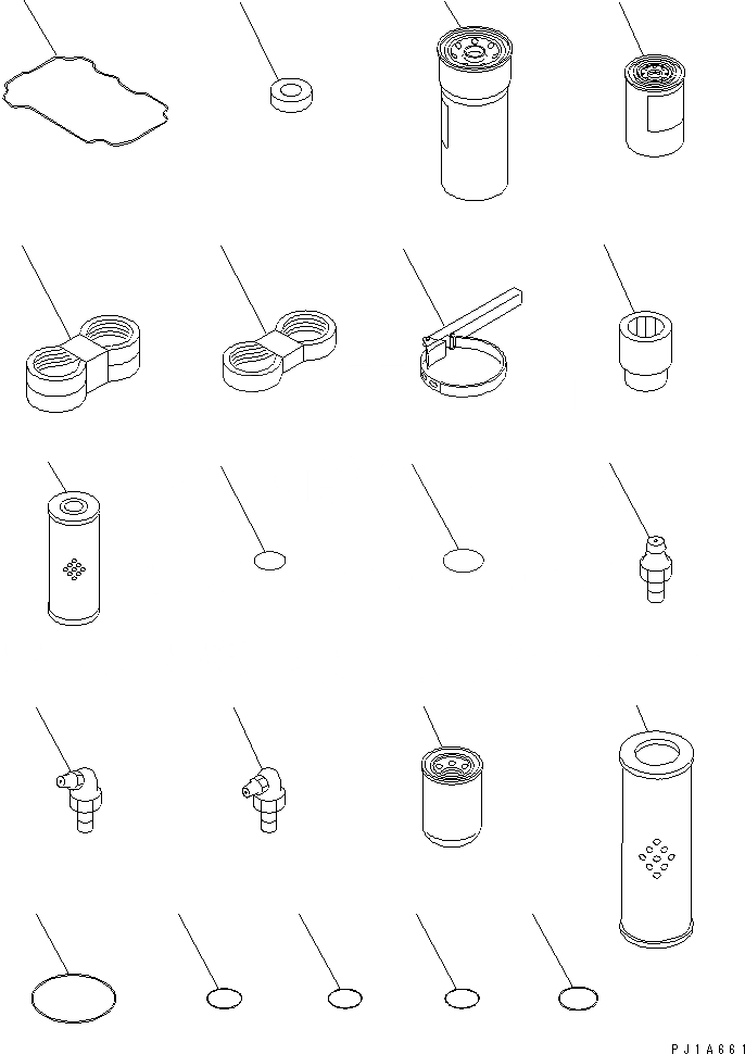 Схема запчастей Komatsu D85C-21 - ЗАП. ЧАСТИ АКСЕССУАРЫ
