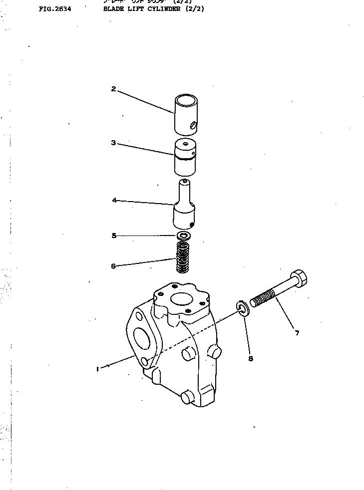Схема запчастей Komatsu D85E-18 - ЦИЛИНДР ПОДЪЕМА ОТВАЛА (/) УПРАВЛ-Е РАБОЧИМ ОБОРУДОВАНИЕМ