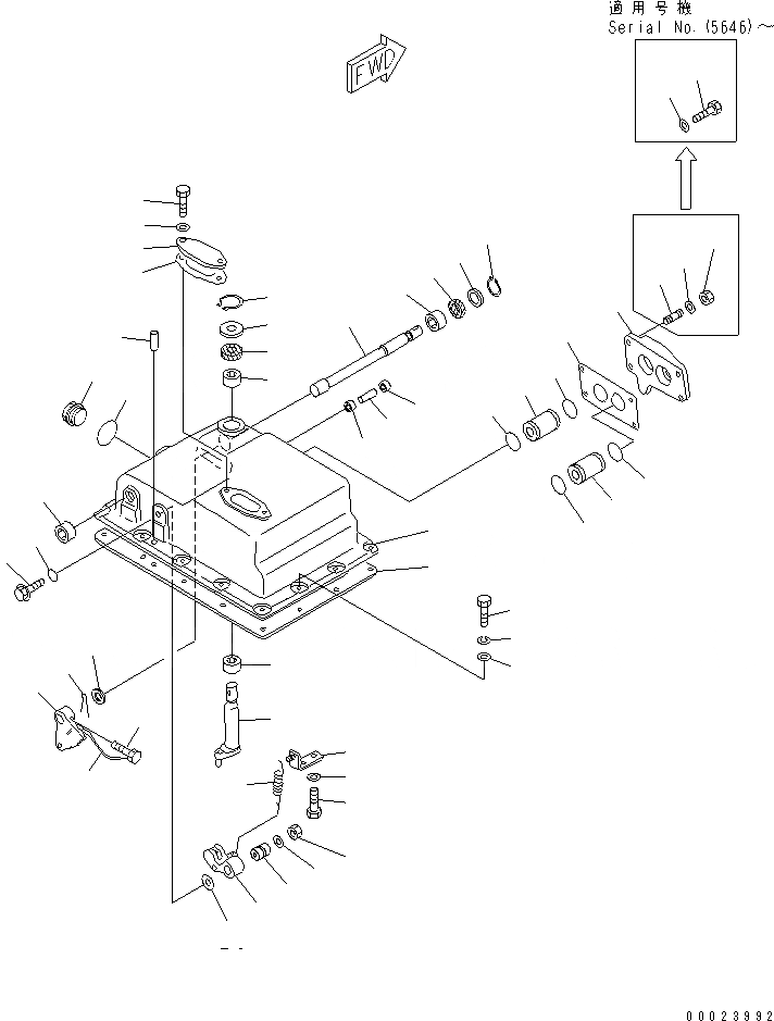 Схема запчастей Komatsu D85E-21 - КЛАПАН ТРАНСМИССИИ КРЫШКАAND РЫЧАГ ГТР CONVERTOR¤ ТРАНСМИССИЯ¤ РУЛЕВ. УПРАВЛЕНИЕ И КОНЕЧНАЯ ПЕРЕДАЧА