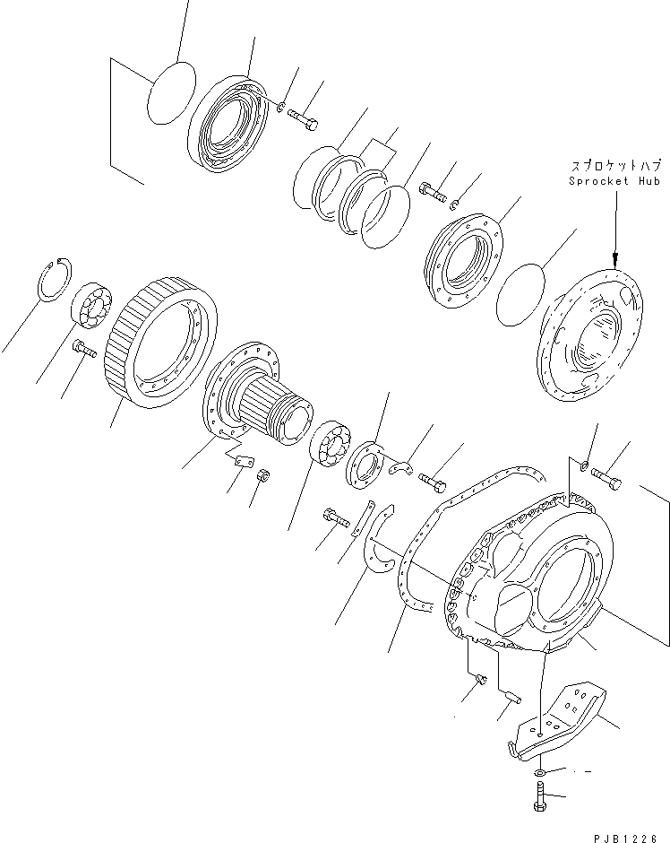 Схема запчастей Komatsu D85E-21 - КОРПУС КОНЕЧН. ПЕРЕДАЧИ И ПРИВОД (/)(№-78) ГТР CONVERTOR¤ ТРАНСМИССИЯ¤ РУЛЕВ. УПРАВЛЕНИЕ И КОНЕЧНАЯ ПЕРЕДАЧА