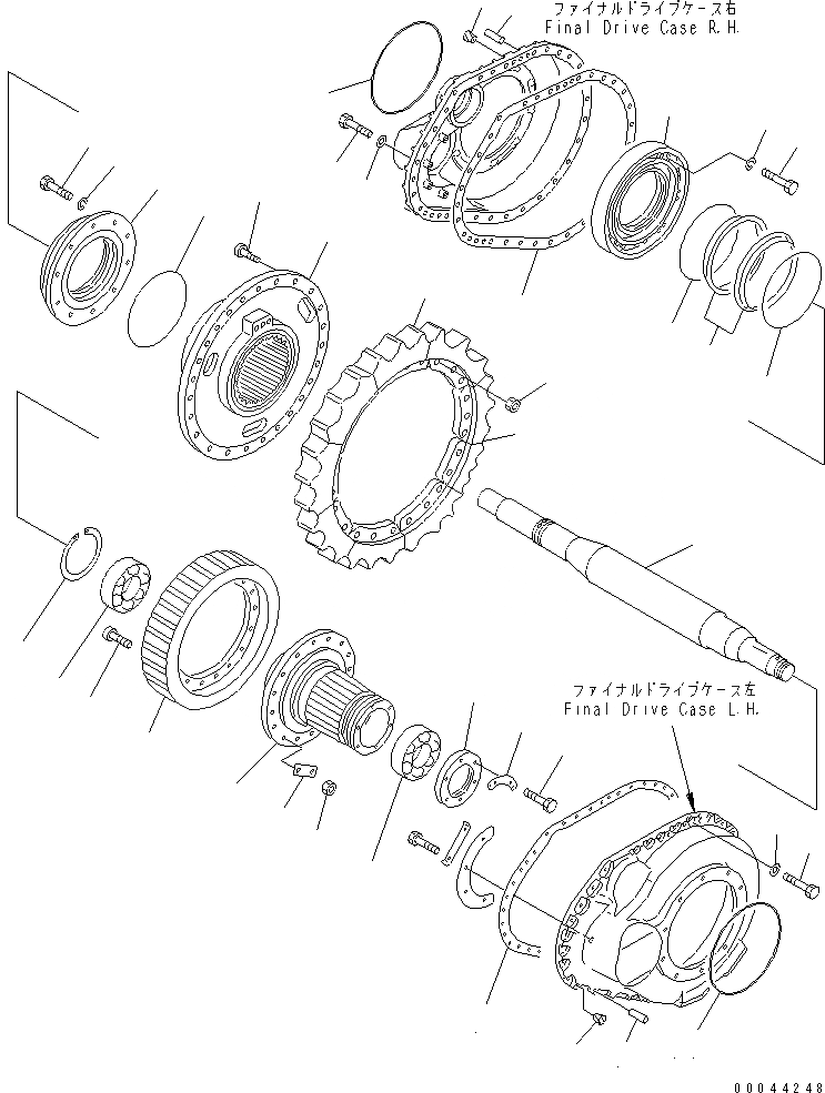 Схема запчастей Komatsu D85E-21 - ЗВЕЗДОЧКА И ВАЛ(№78-) ГТР CONVERTOR¤ ТРАНСМИССИЯ¤ РУЛЕВ. УПРАВЛЕНИЕ И КОНЕЧНАЯ ПЕРЕДАЧА