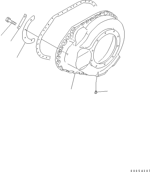 Схема запчастей Komatsu D85E-21 - КОРПУС КОНЕЧН. ПЕРЕДАЧИ (ЛЕВ.) (СПЕЦИФ-Я С ЗАЩИТОЙ ОТ СОЛИ) ГТР CONVERTOR¤ ТРАНСМИССИЯ¤ РУЛЕВ. УПРАВЛЕНИЕ И КОНЕЧНАЯ ПЕРЕДАЧА