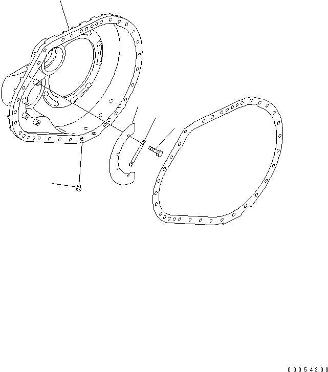 Схема запчастей Komatsu D85E-21 - КОРПУС КОНЕЧН. ПЕРЕДАЧИ (ПРАВ.) (СПЕЦИФ-Я С ЗАЩИТОЙ ОТ СОЛИ) ГТР CONVERTOR¤ ТРАНСМИССИЯ¤ РУЛЕВ. УПРАВЛЕНИЕ И КОНЕЧНАЯ ПЕРЕДАЧА