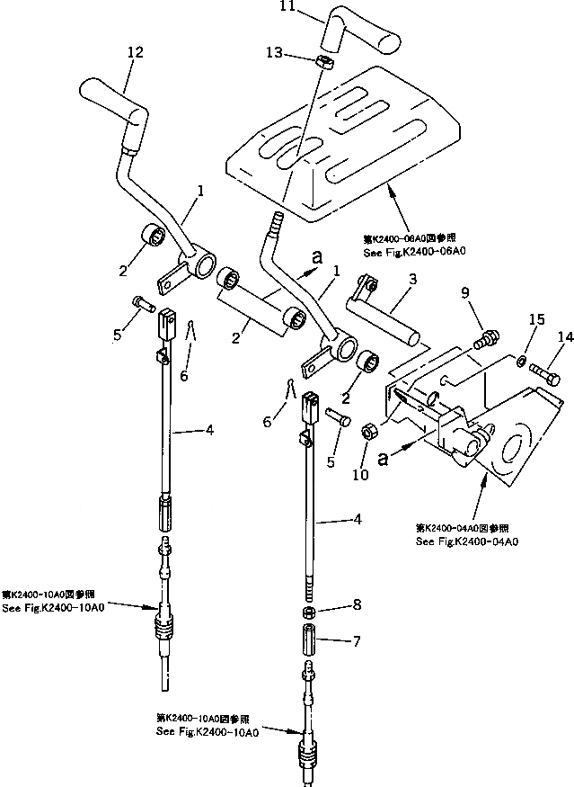 Схема запчастей Komatsu D85E-21 - РЫЧАГ УПРАВЛЕНИЯ ПОВОРОТОМ КАБИНА ОПЕРАТОРА И СИСТЕМА УПРАВЛЕНИЯ