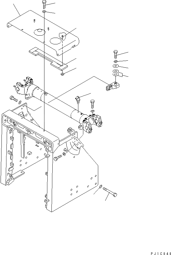 Схема запчастей Komatsu D85E-21 - ЗАЩИТА РАДИАТОРА (DYNAMIC ШУМОПОДАВЛ. СПЕЦ-Я ДЛЯ EC)(№7-) ЧАСТИ КОРПУСА