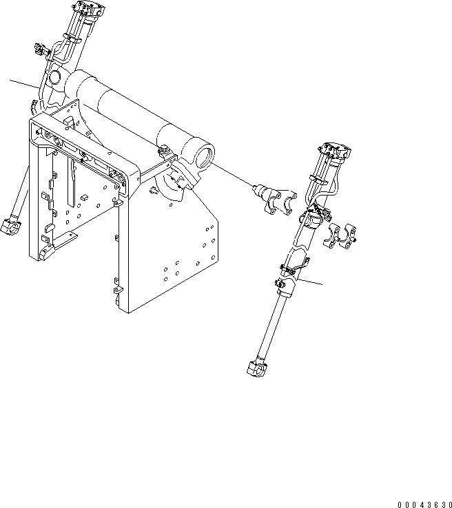 Схема запчастей Komatsu D85E-21 - ЦИЛИНДР ПОДЪЕМА ОТВАЛА (ДЛЯ СПЕЦИФ-Я С ЗАЩИТОЙ ОТ СОЛИ)(№78-) РАБОЧЕЕ ОБОРУДОВАНИЕ