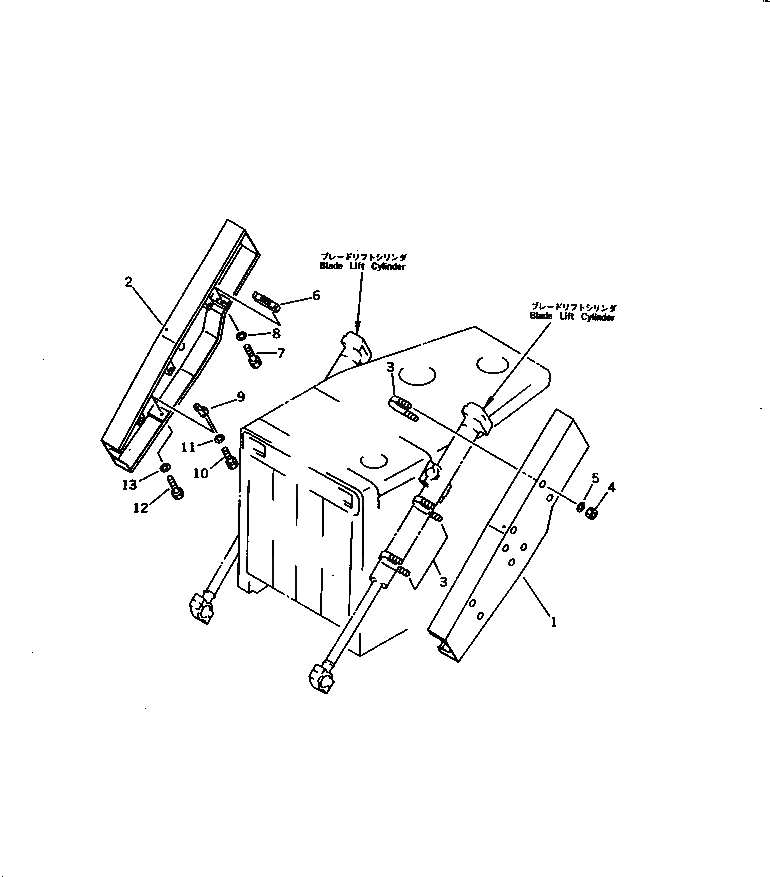 Схема запчастей Komatsu D85E-21 - ЦИЛИНДР COVER(№-) ЧАСТИ КОРПУСА