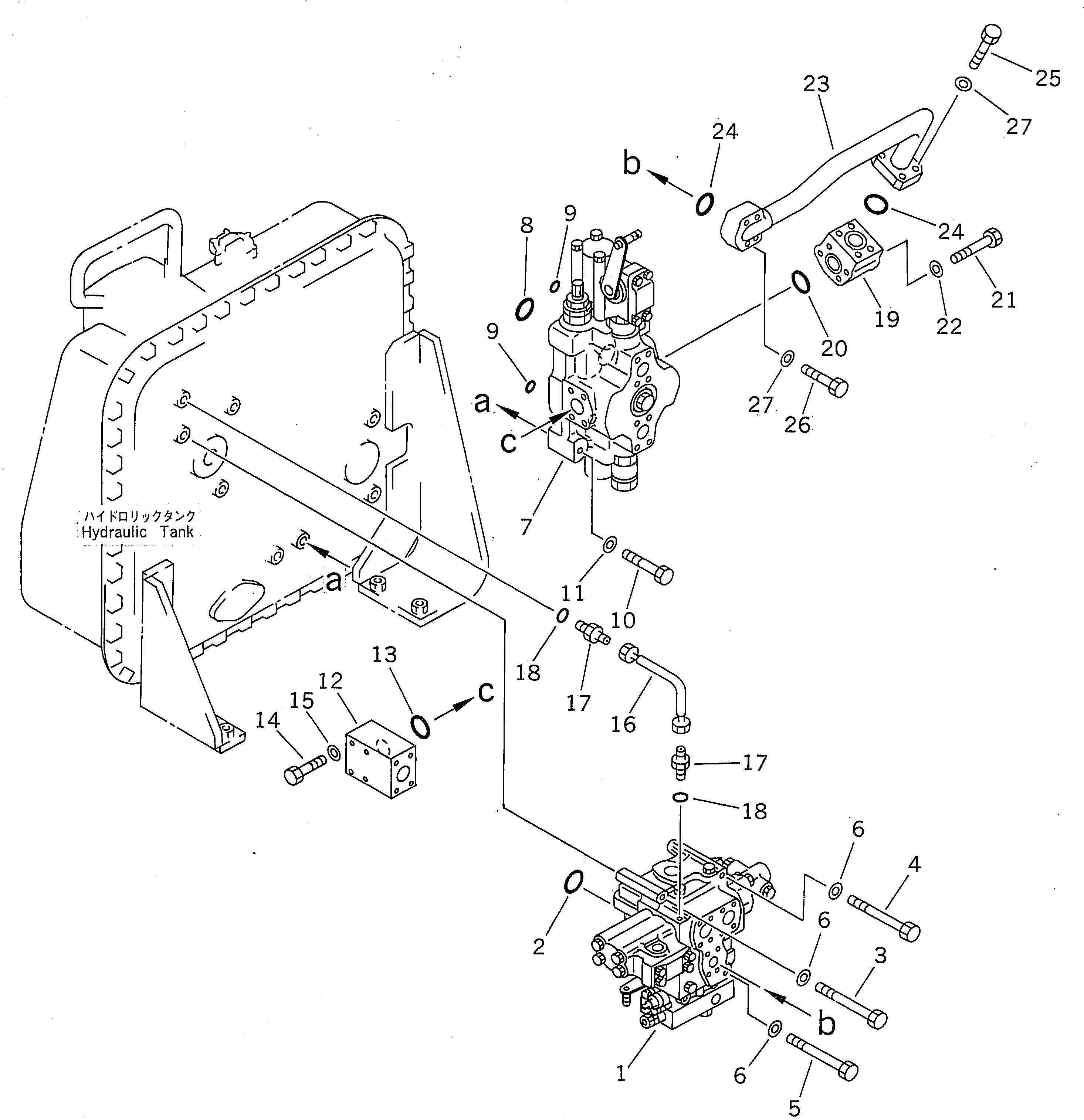 Схема запчастей Komatsu D85E-21 - РАБОЧЕЕ ОБОРУДОВАНИЕ КЛАПАН КРЕПЛЕНИЕ (С РЫХЛИТЕЛЕМ)(№-) УПРАВЛ-Е РАБОЧИМ ОБОРУДОВАНИЕМ