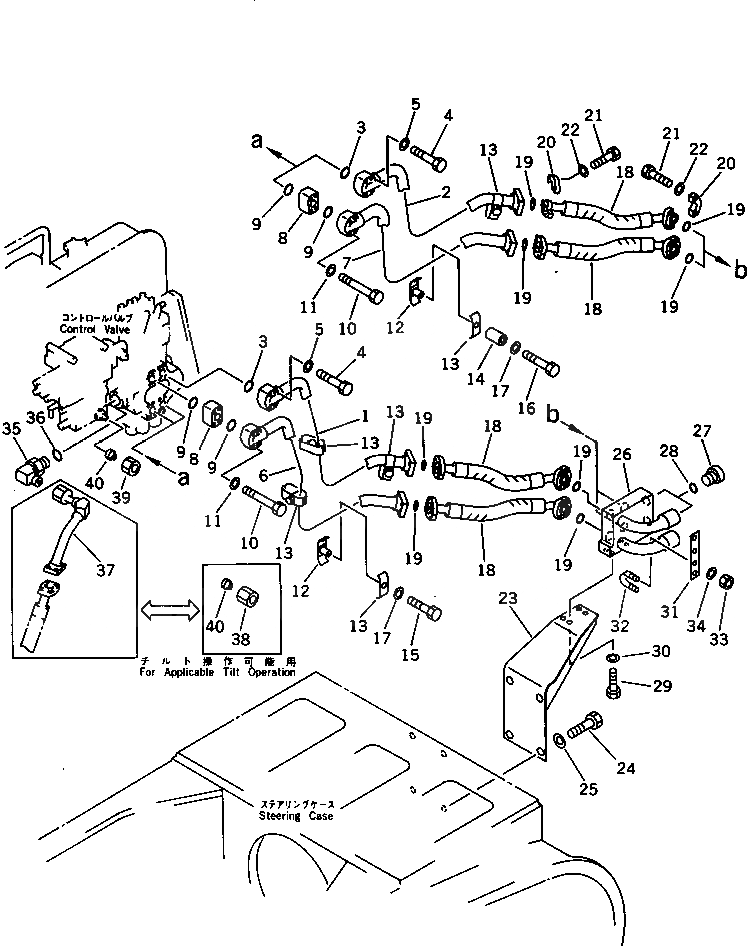 Схема запчастей Komatsu D85E-21 - ГИДРОЛИНИЯ (БАК - СКРЕППЕР ЛИНИЯ)(№-) УПРАВЛ-Е РАБОЧИМ ОБОРУДОВАНИЕМ