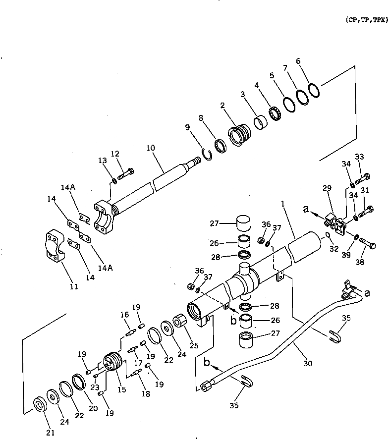 Схема запчастей Komatsu D85E-SS-2A - ГИДРОЦИЛИНДР ПОДЪЕМА(№-) РАБОЧЕЕ ОБОРУДОВАНИЕ