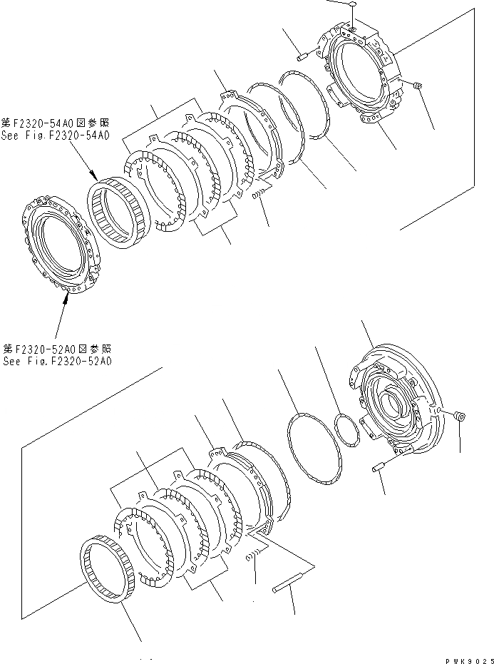 Схема запчастей Komatsu D85E-SS-2A-E - ТРАНСМИССИЯ (1 КОЖУХ)(№-) СИЛОВАЯ ПЕРЕДАЧА И КОНЕЧНАЯ ПЕРЕДАЧА