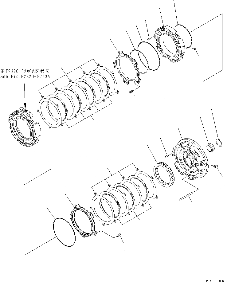 Схема запчастей Komatsu D85E-SS-2A-E - ТРАНСМИССИЯ (1 КОЖУХ)(№-) СИЛОВАЯ ПЕРЕДАЧА И КОНЕЧНАЯ ПЕРЕДАЧА