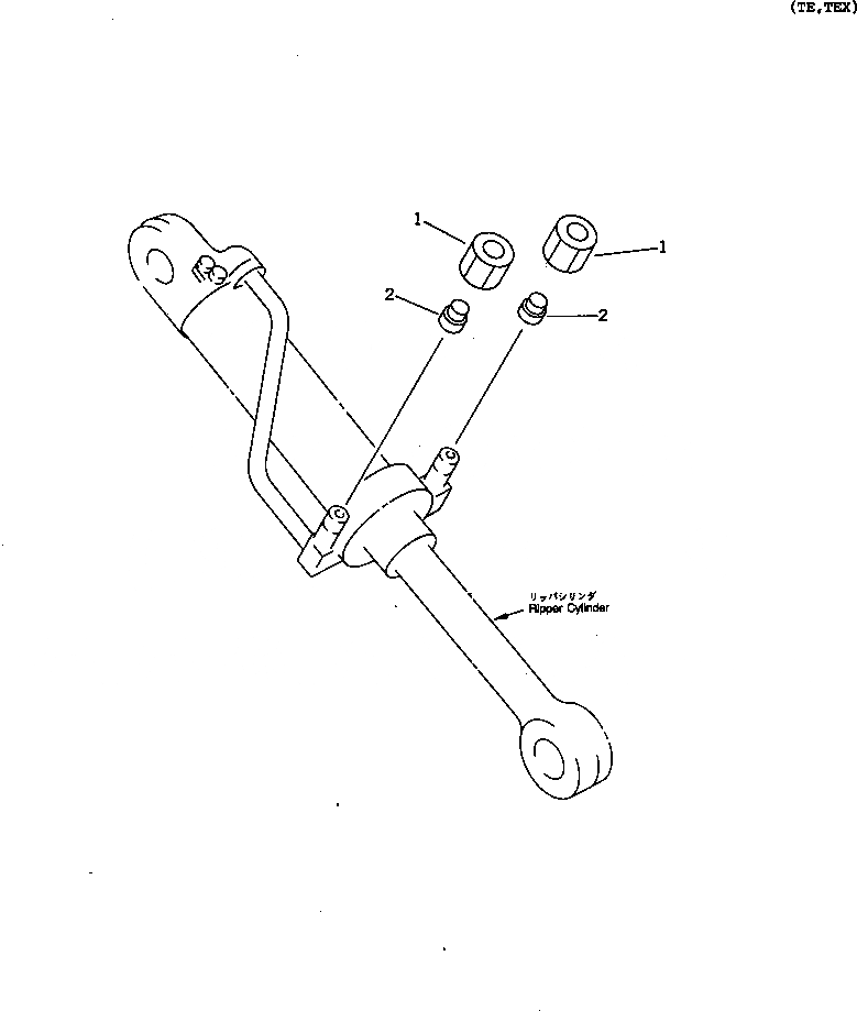 Схема запчастей Komatsu D85E-SS-2A-E - ЦИЛИНДР РЫХЛИТЕЛЯ ЗАГЛУШКА РАБОЧЕЕ ОБОРУДОВАНИЕ