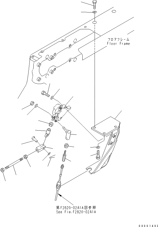 Схема запчастей Komatsu D85E-SS-2-E - КОНТРОЛЬ ХОДА (ТОПЛИВН. МУФТА)(№-) СИЛОВАЯ ПЕРЕДАЧА И КОНЕЧНАЯ ПЕРЕДАЧА