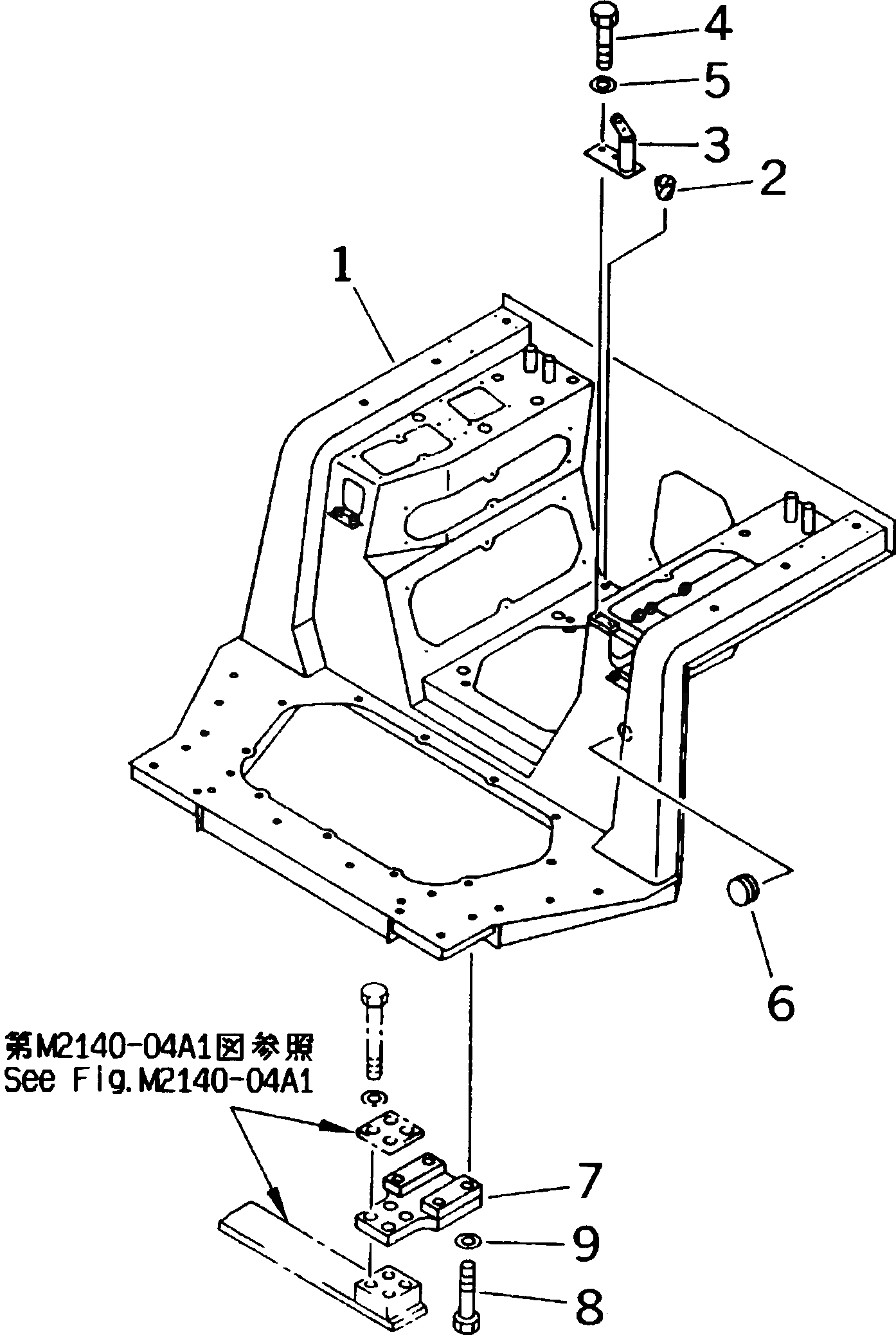 Схема запчастей Komatsu D85E-SS-2 - ОСНОВН. КОНСТРУКЦИЯ (РАМА И КРЕПЛЕНИЕ) (БЕЗ КАБИНЫ)(№-) КАБИНА ОПЕРАТОРА И СИСТЕМА УПРАВЛЕНИЯ