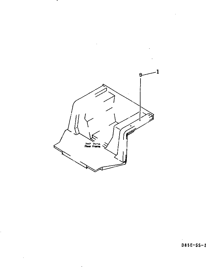 Схема запчастей Komatsu D85E-SS-2 - ОСНОВН. КОНСТРУКЦИЯ (РУКОЯТЬ) (БЕЗ КАБИНЫ)(№-) КАБИНА ОПЕРАТОРА И СИСТЕМА УПРАВЛЕНИЯ
