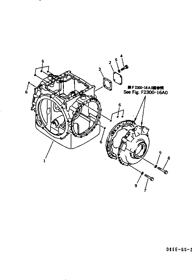 Схема запчастей Komatsu D85ESS-2A - РУЛЕВ. УПРАВЛЕНИЕ (КОРПУС)(№-) СИЛОВАЯ ПЕРЕДАЧА И КОНЕЧНАЯ ПЕРЕДАЧА