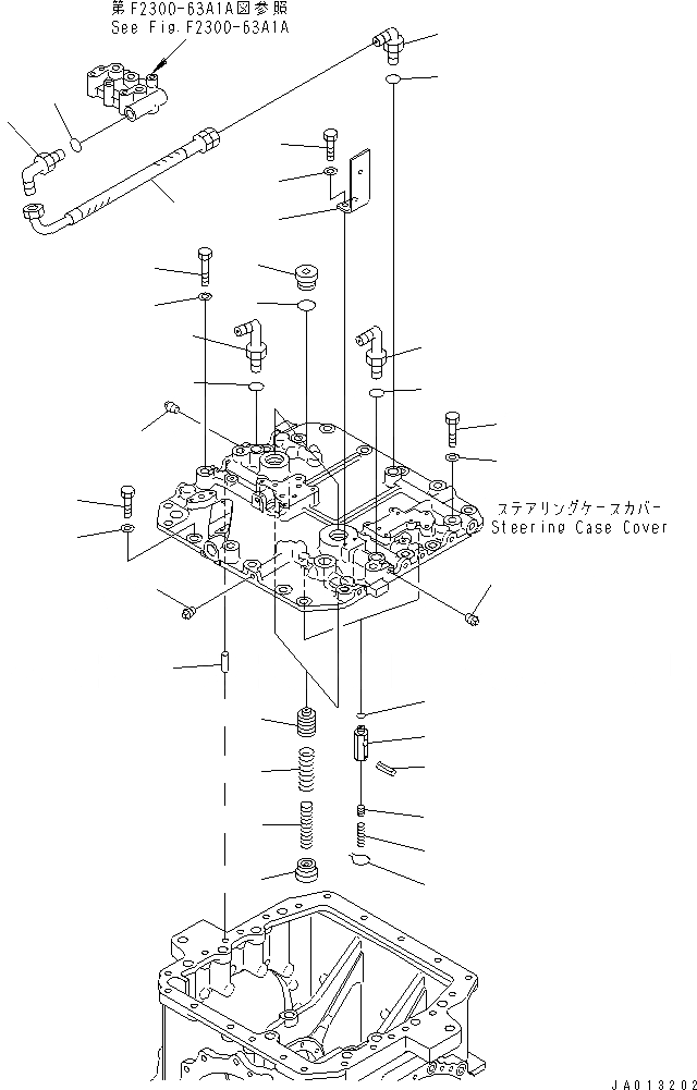 Схема запчастей Komatsu D85ESS-2 - МУФТА И ТОРМОЗ. (РУЛЕВ. УПРАВЛЕНИЕ COVER) (/)(№-) СИЛОВАЯ ПЕРЕДАЧА И КОНЕЧНАЯ ПЕРЕДАЧА