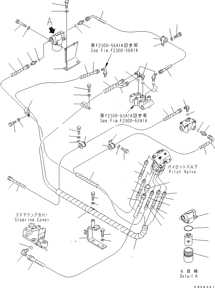 Схема запчастей Komatsu D85ESS-2 - МУФТА И ТОРМОЗ. (РУЛЕВ. УПРАВЛЕНИЕ ГЛАВН. ТРУБЫ)(№-) СИЛОВАЯ ПЕРЕДАЧА И КОНЕЧНАЯ ПЕРЕДАЧА