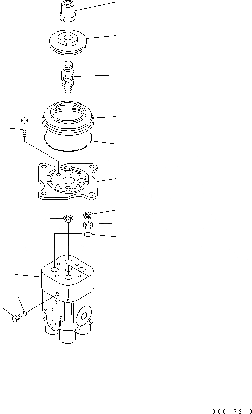 Схема запчастей Komatsu D85ESS-2 - КЛАПАН PPC(ДЛЯ ОТВАЛ УПРАВЛ-Е)(№-) ОСНОВН. КОМПОНЕНТЫ И РЕМКОМПЛЕКТЫ