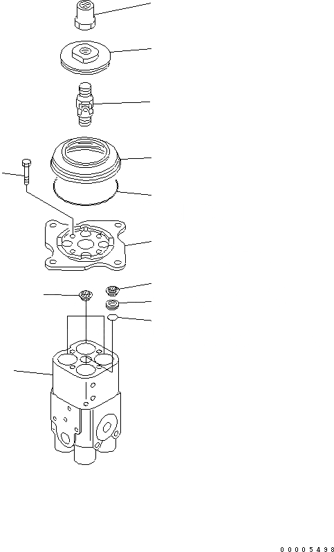Схема запчастей Komatsu D85ESS-2 - КЛАПАН PPC(ДЛЯ ОТВАЛ УПРАВЛ-Е)(№-) ОСНОВН. КОМПОНЕНТЫ И РЕМКОМПЛЕКТЫ