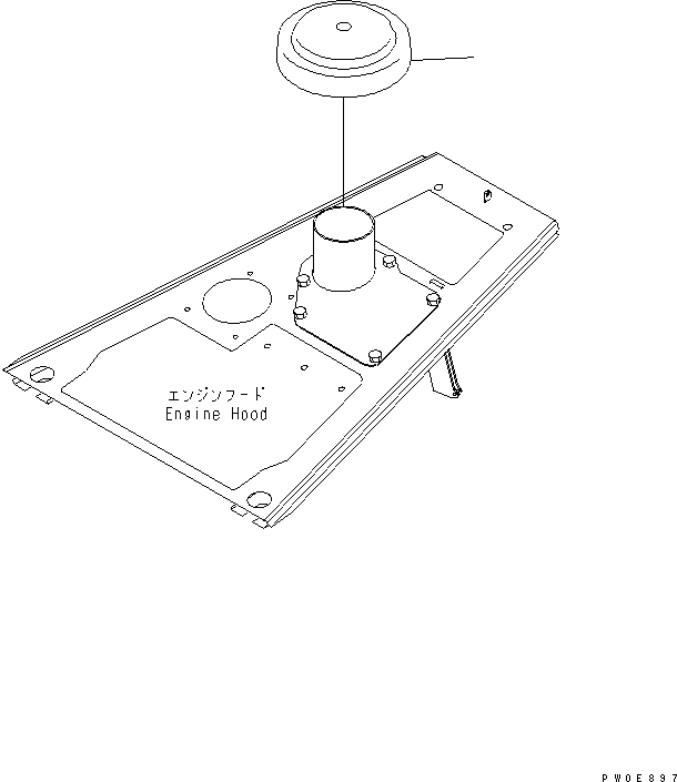 Схема запчастей Komatsu D85ESS-2A - КРЫШКА ВОЗДУХООЧИСТИТЕЛЯ КОМПОНЕНТЫ ДВИГАТЕЛЯ