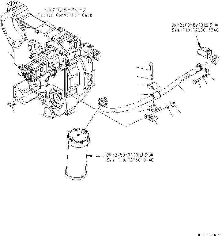 Схема запчастей Komatsu D85EX-15 - СИЛОВАЯ ПЕРЕДАЧА ФИЛЬТР. ТРУБЫ СИЛОВАЯ ПЕРЕДАЧА И КОНЕЧНАЯ ПЕРЕДАЧА