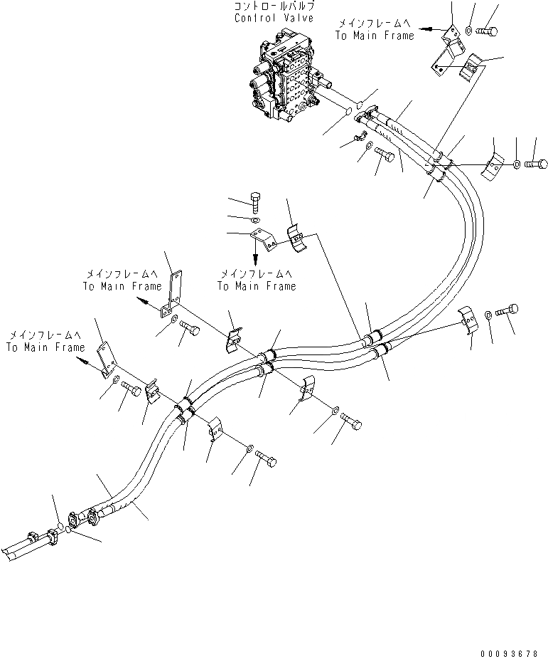 Схема запчастей Komatsu D85EX-15 - ПОДЪЕМ. ОТВАЛА ЛИНИЯ (/) (SHIBAKAI TОБОД КОЛЕСАMING СПЕЦ-Я.)(№98-) ГИДРАВЛИКА