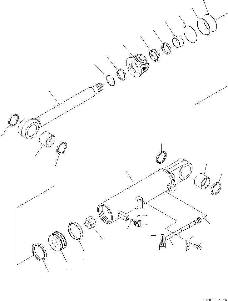 Схема запчастей Komatsu D85EX-15 - РЫХЛИТЕЛЬ ГИДРОЦИЛИНДР ПОДЪЕМА (ДЛЯ РЕГУЛИР. МНОГОСТОЕЧН. РЫХЛИТ.) ОСНОВН. КОМПОНЕНТЫ И РЕМКОМПЛЕКТЫ