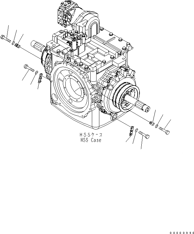 Схема запчастей Komatsu D85EX-15 - СИЛОВАЯ ЛИНИЯ (ЭЛЕМЕНТЫ ОБОГРЕВАТЕЛЯ) СИЛОВАЯ ПЕРЕДАЧА И КОНЕЧНАЯ ПЕРЕДАЧА