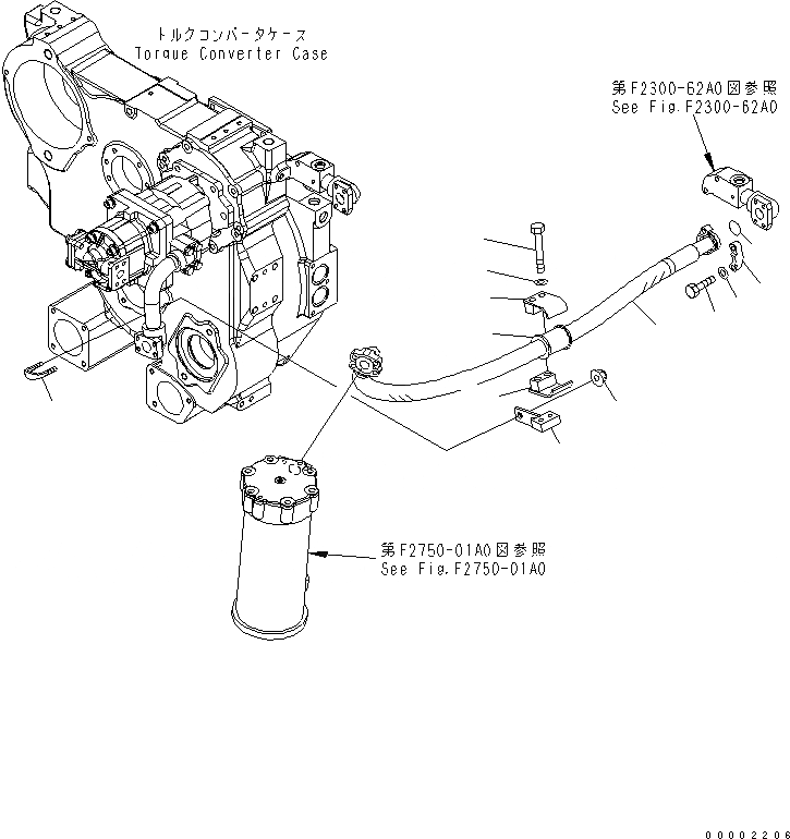 Схема запчастей Komatsu D85EX-15 - СИЛОВАЯ ЛИНИЯ ФИЛЬТР. ТРУБЫ (ДЛЯ DAIEI PULP)(№9-) СИЛОВАЯ ПЕРЕДАЧА И КОНЕЧНАЯ ПЕРЕДАЧА