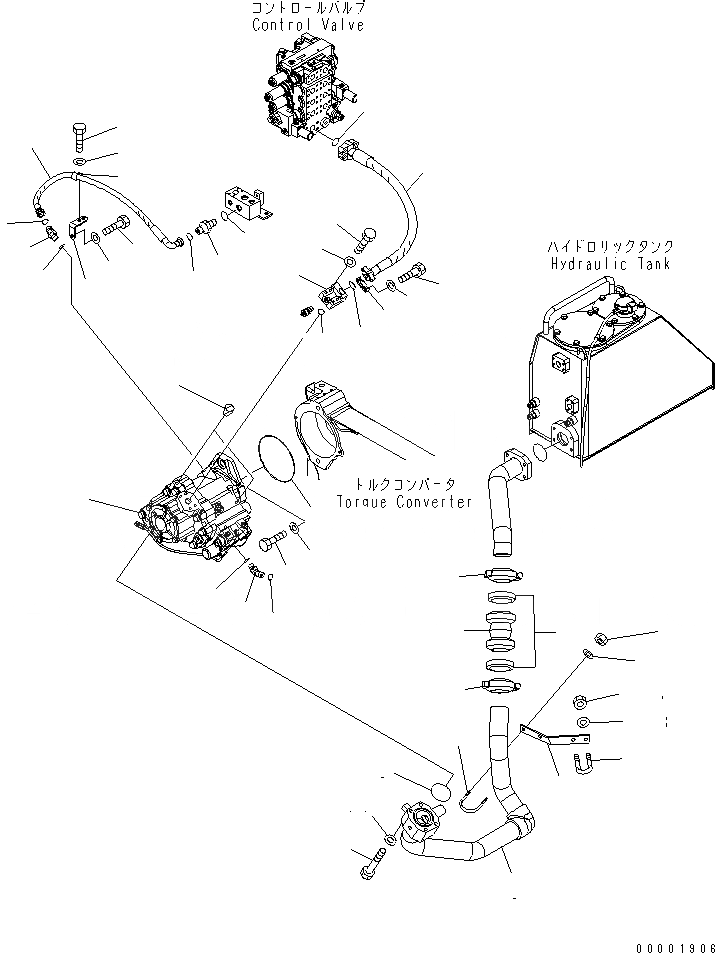 Схема запчастей Komatsu D85EX-15 - СИЛОВАЯ ЛИНИЯ МАСЛОПРОВОДЯЩАЯ ЛИНИЯ (H.S.S.МОТОР ЛИНИЯ) СИЛОВАЯ ПЕРЕДАЧА И КОНЕЧНАЯ ПЕРЕДАЧА