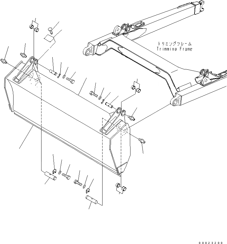 Схема запчастей Komatsu D85EX-15 - TОБОД КОЛЕСАMING ОТВАЛ (ДЛЯ MITSUKOJIMA)(№7-) РАБОЧЕЕ ОБОРУДОВАНИЕ
