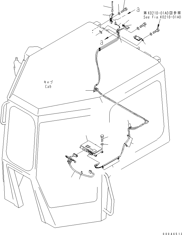 Схема запчастей Komatsu D85EX-15E0 - KOMTRAX (КРОМЕ ЯПОН.)(№-7) ЭЛЕКТРИКА